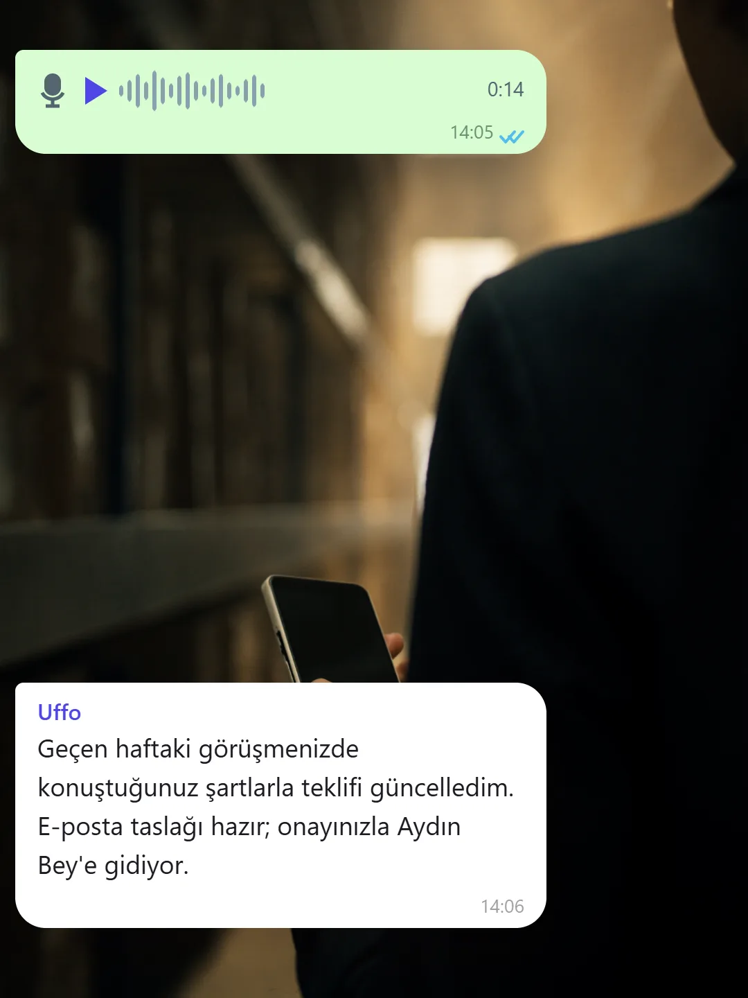 Siz söyleyin, Uffo yapsın. — Uffo örneği